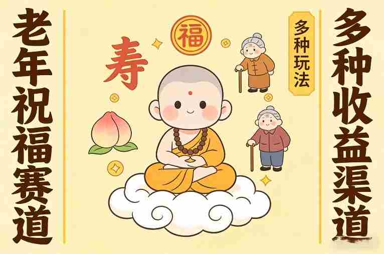 老年祝福赛道，漫画+小佛陀，多种玩法+多种收益渠道【附详细教程】-OG资源站