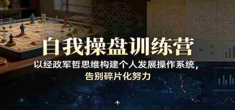 自我操盘训练营:以经政军哲思维构建个人发展操作系统,告别碎片化努力-OG资源站