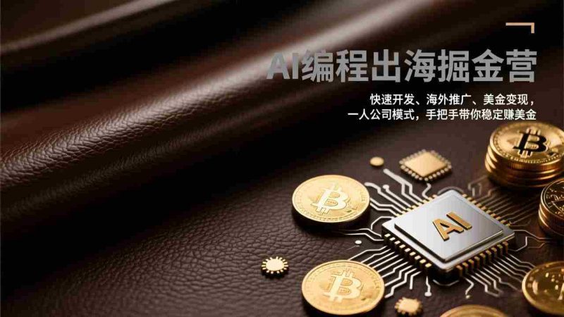 (17308期)AI编程出海掘金营:快速开发、海外推广、美金变现,一人公司模式,手把手带你稳定赚美金-OG资源站