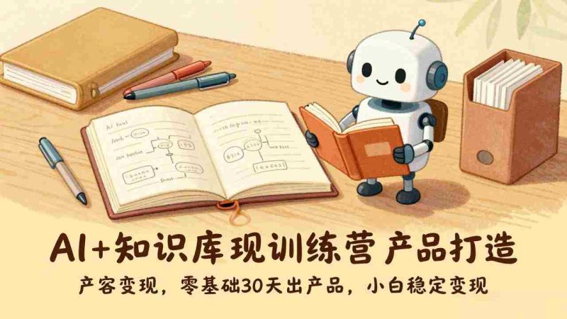 （17323期）AI+知识库变现训练营，产品打造、内容创作、全平台变现，零基础30天出产品，小白稳定变现-OG资源站