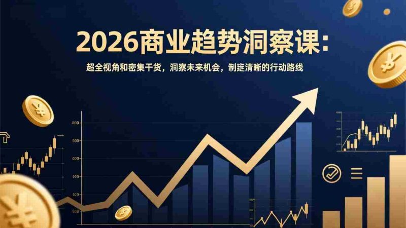 （17329期）2026商业趋势洞察课：超全视角和密集干货，洞察未来机会，制定清晰的行动路线-OG资源站