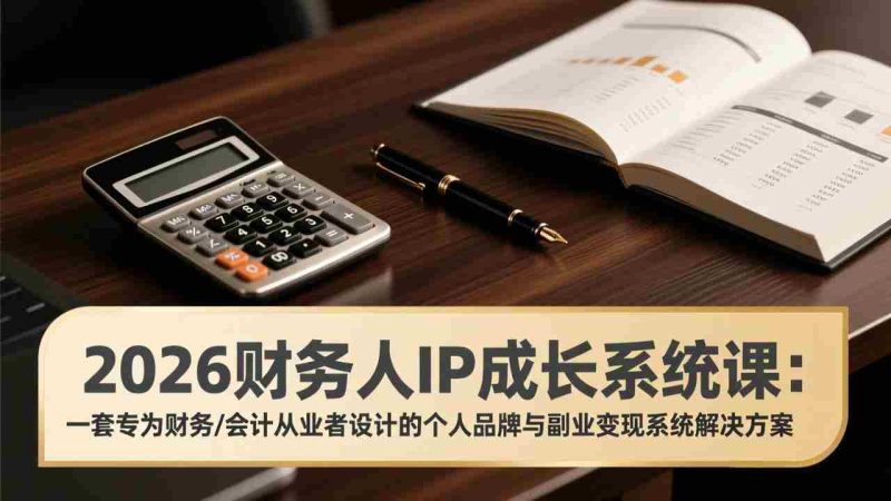 （17339期）2026财务人IP成长系统课：一套专为财务/会计从业者设计的个人品牌与副业变现系统解决方案-OG资源站
