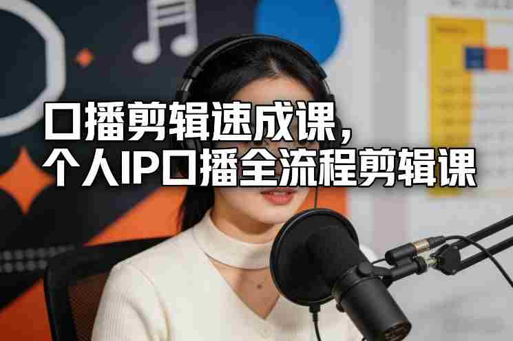口播剪辑速成课,个人IP口播全流程剪辑课-OG资源站