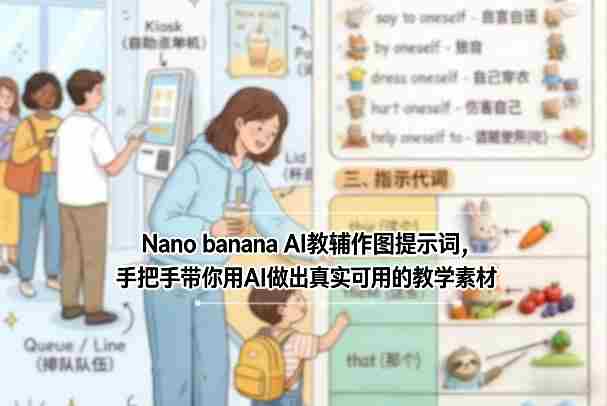 Nano banana AI教辅作图提示词，手把手带你用AI做出真实可用的教学素材-OG资源站