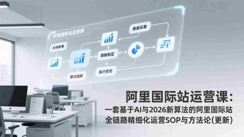 （17378期）阿里国际站运营课：一套基于AI与2026新算法的阿里国际站全链路精细化运营SOP与方法论(更新)-OG资源站