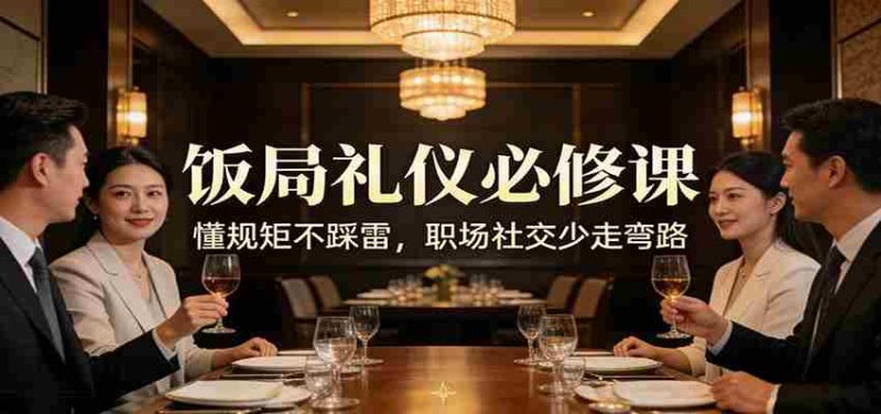 公众号收费文章:《饭局礼仪必修课:懂规矩不踩雷,职场社交少走弯路》-OG资源站