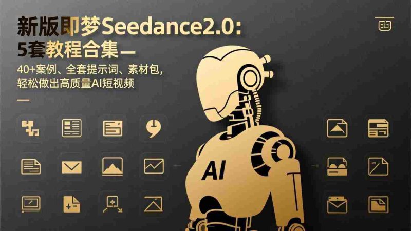 (17398期)新版即梦Seedance2.0:5套教程合集,40+案例、全套提示词、素材包,轻松做出高质量AI短视频-OG资源站
