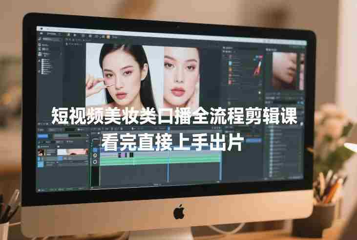 短视频美妆类口播全流程剪辑课,看完直接上手出片-OG资源站