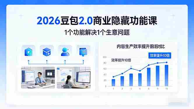 (17452期)2026豆包2.0商业隐藏功能课,1个功能解决1个生意问题,内容生产效率提升10倍-OG资源站
