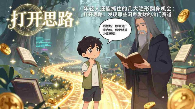 （17471期）付费文1+2：年轻人还能抓住的几大隐形翻身机会：打开思路，发现那些闷声发财的冷门赛道-OG资源站
