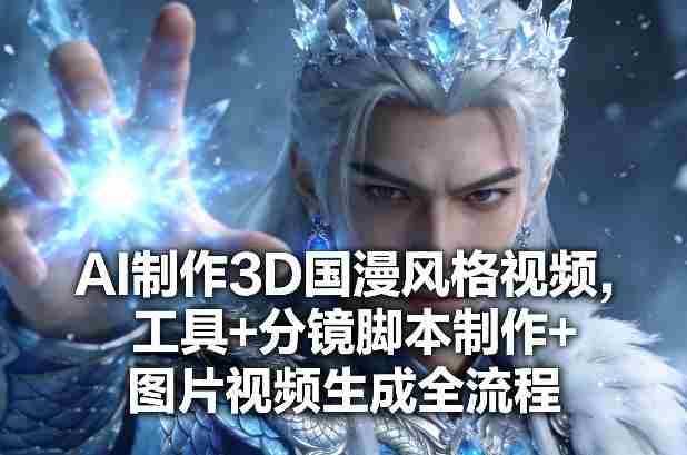 AI制作3D国漫风格视频,工具+分镜脚本制作+图片视频生成全流程-OG资源站