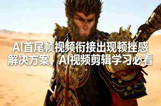 AI首尾帧视频衔接出现顿挫感解决方案，AI视频剪辑学习必看-OG资源站