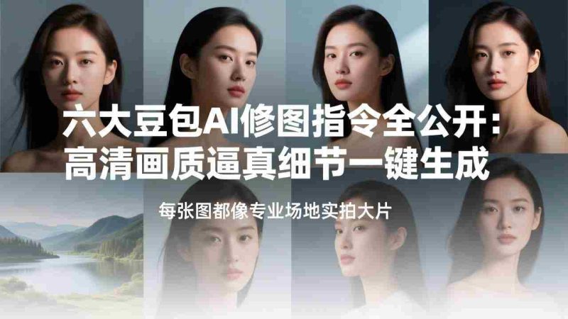 （17481期）六大豆包AI修图指令全公开：高清画质逼真细节一键生成，每张图都像专业场地实拍大片-OG资源站