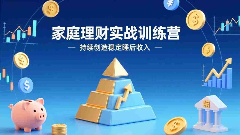 （17486期）家庭理财实战训练营：从0到1建体系，三阶进阶层层递进，助你持续创造稳定睡后收入-OG资源站
