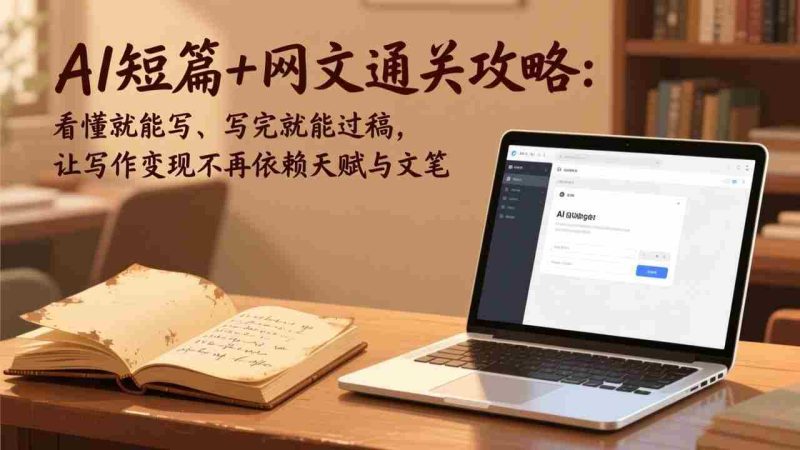 (17515期)AI短篇+网文通关攻略:看懂就能写、写完就能过稿,让写作变现不再依赖天赋与文笔-OG资源站