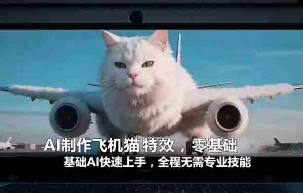 AI制作飞机猫特效，零基础AI快速上手，全程无需专业技能-OG资源站