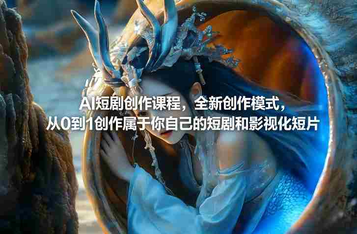AI短剧创作课程，全新创作模式，从0到1创作属于你自己的短剧和影视化短片-OG资源站