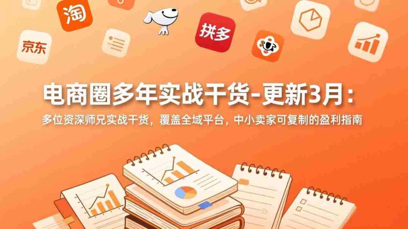 （17577期）电商圈多年实战干货-更新3月：多位资深师兄实战干货，覆盖全域平台，中小卖家可复制的盈利指南-OG资源站