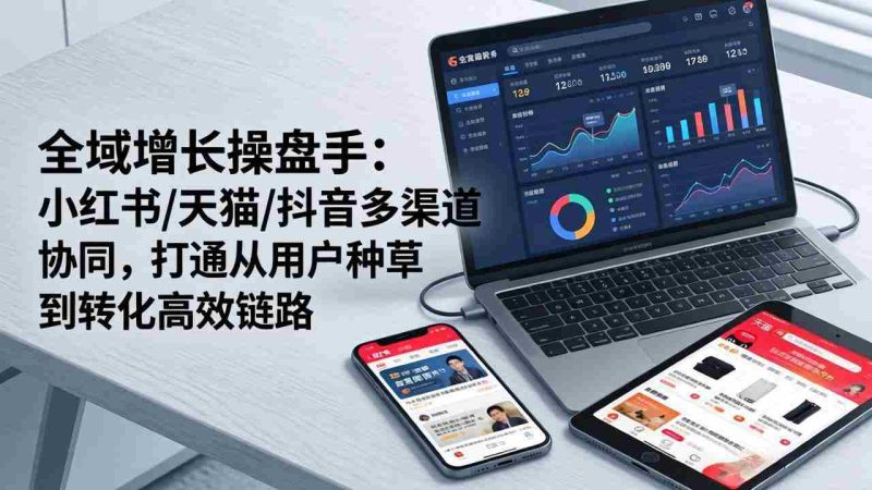 （17605期）全域增长操盘手：小红书/天猫/抖音多渠道协同，打通从用户种草到转化高效链路-OG资源站