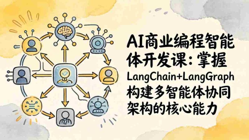 （17608期）AI商业编程智能体开发课：掌握LangChain+LangGraph构建多智能体协同架构的核心能力-OG资源站