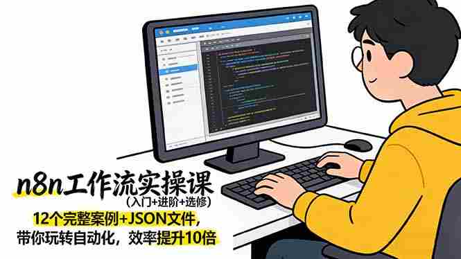 (17615期)n8n工作流实操课(入门+进阶+选修)12个完整案例+JSON文件,带你玩转自动化,效率提升10倍-OG资源站