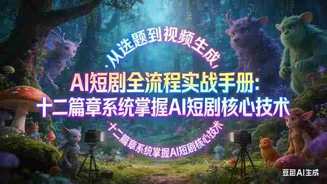 （17620期）AI 短剧全流程实战手册：从选题到视频生成，十二篇章系统掌握 AI 短剧核心技术-OG资源站