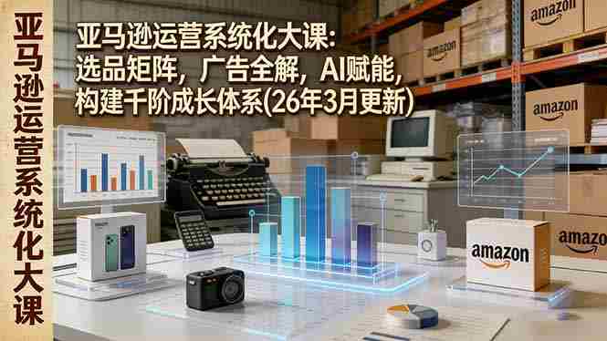 （17622期）亚马逊运营系统化大课：选品矩阵，广告全解，AI赋能，构建千阶成长体系(26年3月更新)-OG资源站