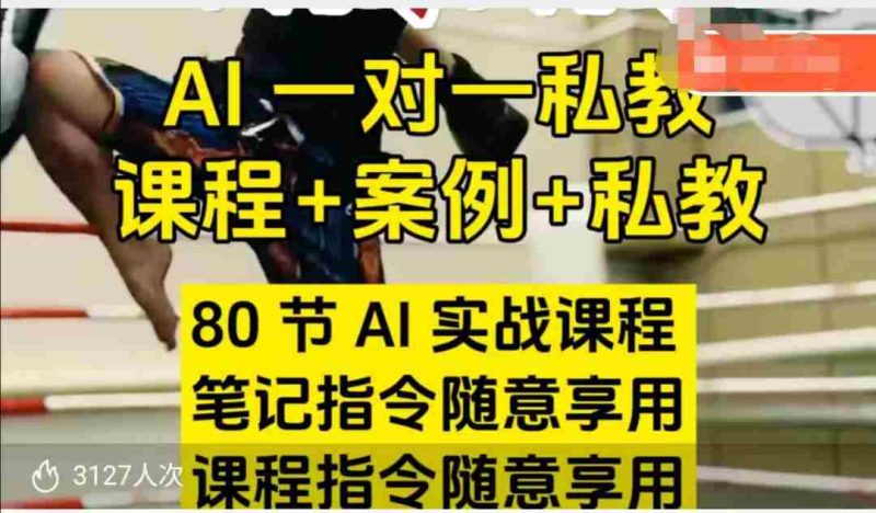 AI指令实战课，课程+案例，80节AI实战课程，笔记指令随意享用，课程指令随意享用（更新26年3月）-OG资源站