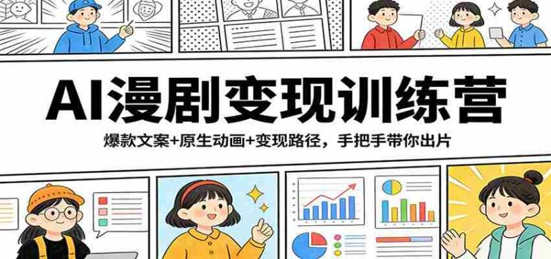 AI漫剧变现训练营:爆款文案+原生动画+变现路径,手把手带你出片-OG资源站