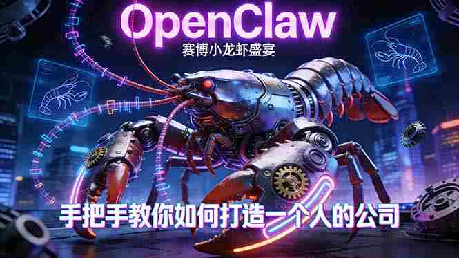 （17684期）OpenClaw，小龙虾-从产品到爆款的成长之路，手把手教你如何打造一个人的公司-OG资源站
