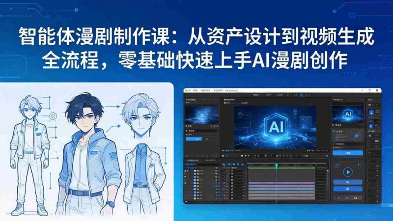 （17709期）智能体漫剧制作课：从资产设计到视频生成全流程，零基础快速上手AI漫剧创作-OG资源站