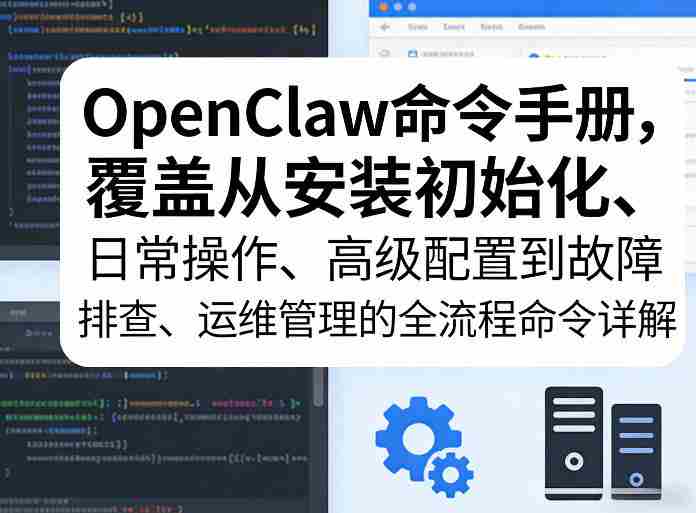 OpenClaw命令手册，覆盖从安装初始化、日常操作、高级配置到故障排查、运维管理的全流程命令详解-OG资源站