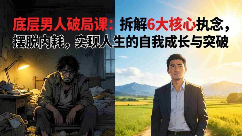 （17747期）付费文章：底层男人破局课：拆解 6 大核心执念，摆脱内耗，实现人生的自我成长与突破-OG资源站
