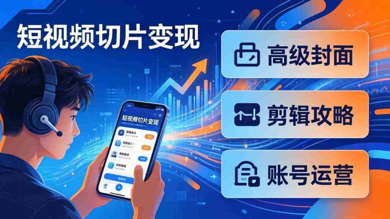 （17758期）短视频切片变现速成班2.0：高级封面+剪辑攻略+账号运营，0基础小白快速入局副业-OG资源站