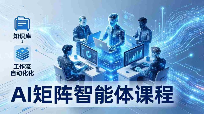(17759期)AI矩阵智能体实战:100个数字员工批量生产内容,文本知识库+工作流自动化全搞定-OG资源站