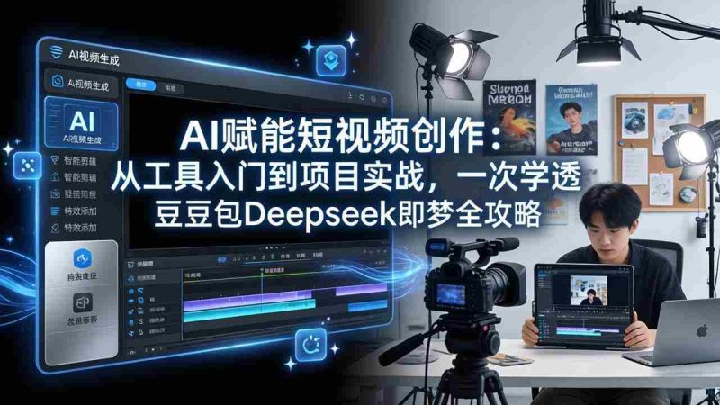 (17762期)AI赋能短视频创作:从工具入门到项目实战,一次学透豆包Deepseek即梦全攻略-OG资源站