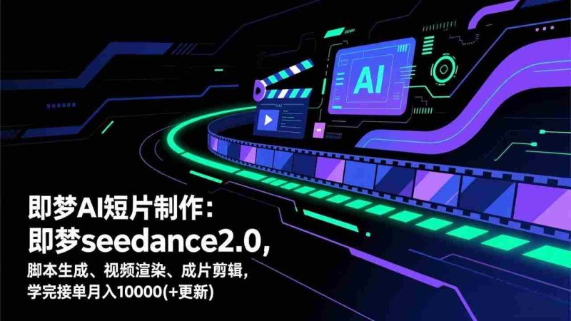 （17969期）即梦AI 短片制作(更新)：即梦seedance2.0，脚本生成、视频渲染、成片剪辑，学完接单月入10000+-OG资源站