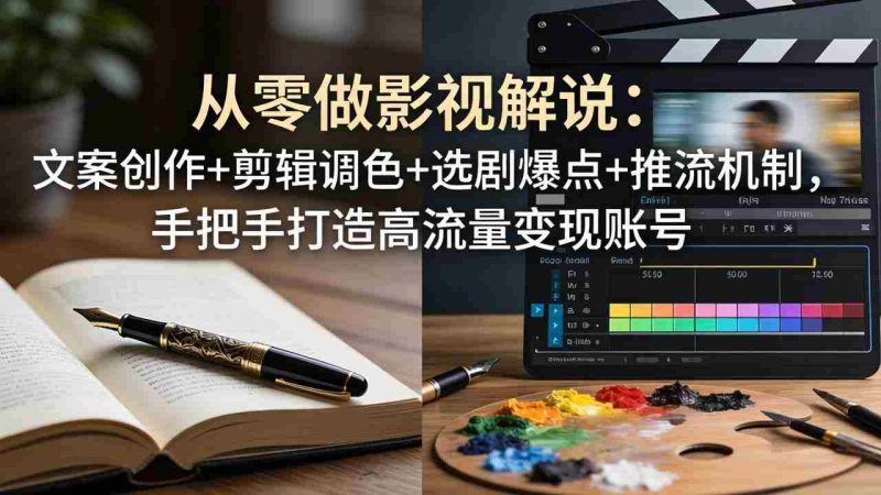 （17972期）从零做影视解说：文案创作+剪辑调色+选剧爆点+推流机制，手把手打造高流量变现账号-OG资源站