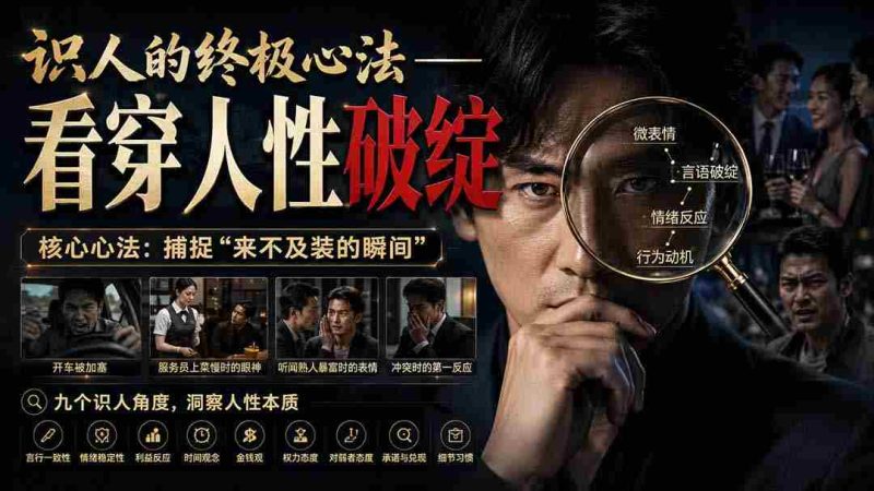 （20300期）付费文章：识人的终极心法——看穿人性破绽-OG资源站