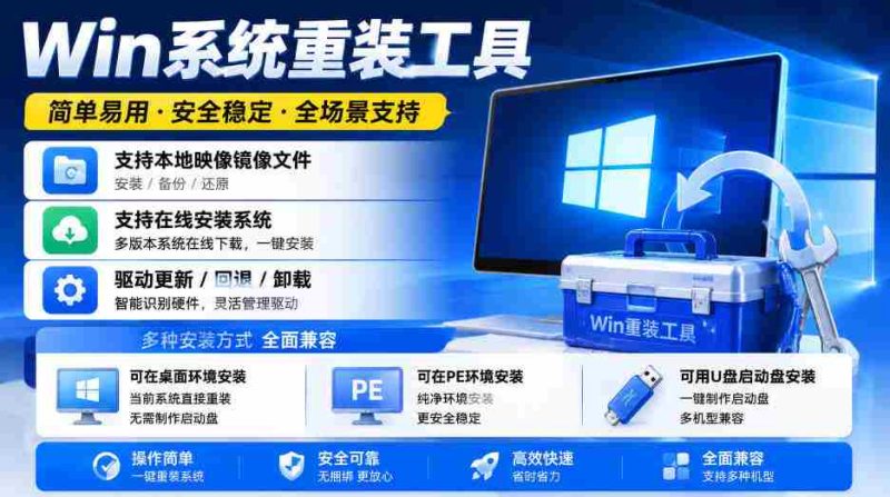 Win系统重装工具，支持本地映像镜像文件安装备份，简单易用-安全稳定-全场景支持-OG资源站