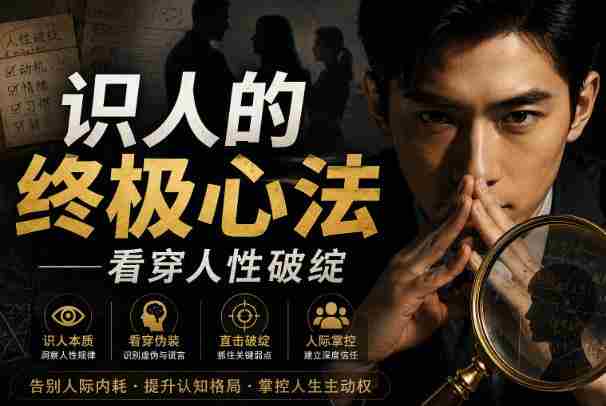 付费文章：识人的终极心法——看穿人性破绽-OG资源站