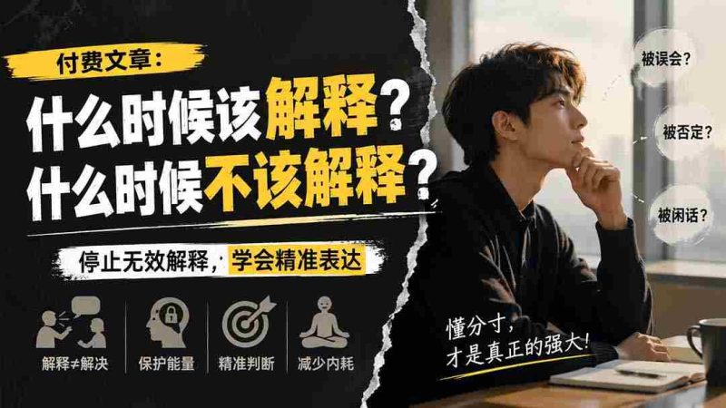 （20223期）付费文章：什么时候该解释？什么时候不该解释？-OG资源站