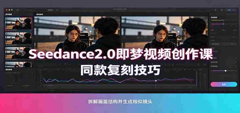 Seedance2.0即梦视频创作课：剧本式视频制作，同款复刻技巧，多行业案例落地教学-OG资源站