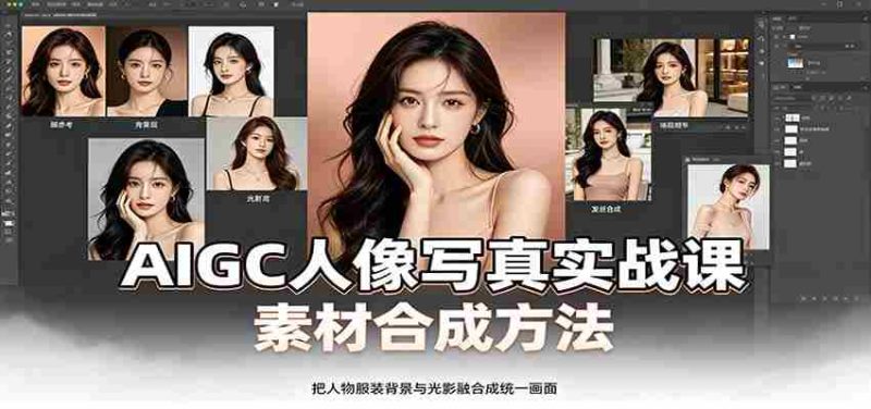 AIGC人像写真实战课：软件平台部署筹备，素材合成方法，多题材写真案例-OG资源站
