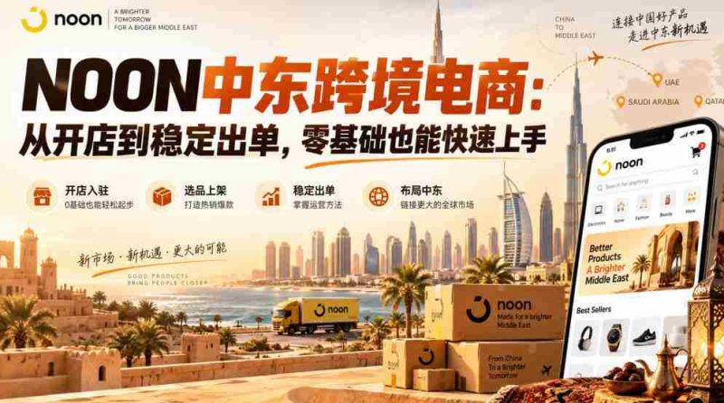 NOON中东跨境电商:从开店到稳定出单,零基础也能快速上手(更新2026)-OG资源站