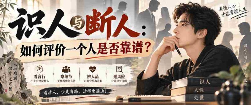 付费文章：识人与断人：如何评价一个人是否靠谱？-OG资源站
