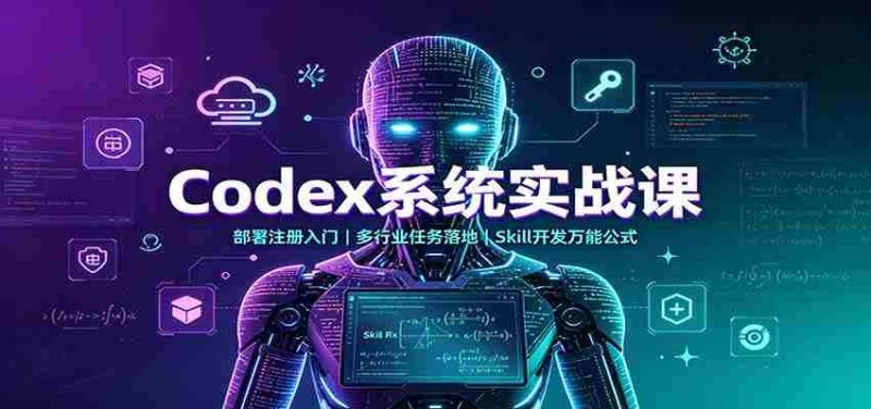 Codex系统实战课：部署注册入门，多行业任务落地，Skill开发万能公式-OG资源站