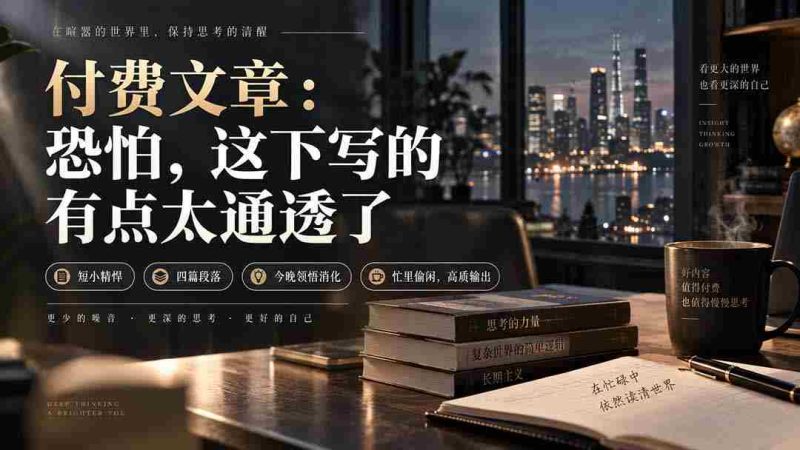 (20317期)灏泽付费文章:恐怕,这下写的有点太通透了-OG资源站