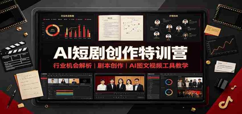 AI短剧创作特训营：行业机会解析，剧本创作，AI图文视频工具教学（文字版）-OG资源站