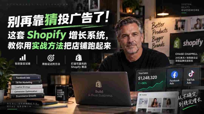 (20367期)别再靠猜投广告了!这套 Shopify 增长系统,教你用实战方法把店铺跑起来【原创双语字幕】-OG资源站